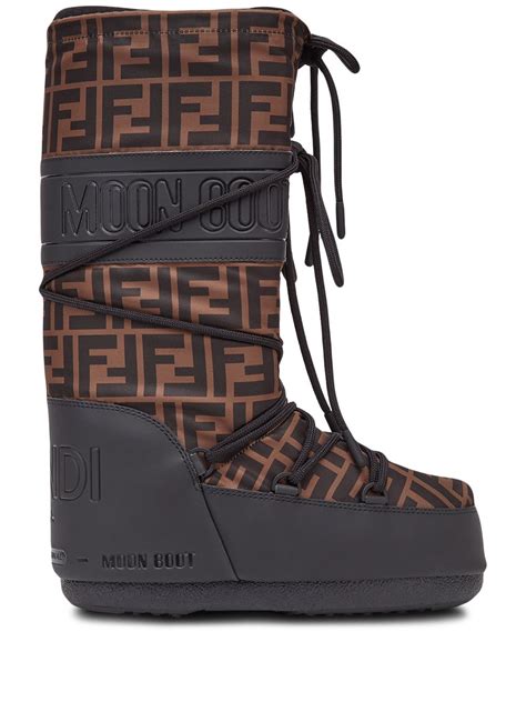 fendi logo moon boots|Fendi rain boots for women.